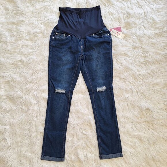NEW Times Two Maternity Medium Wash Jegging Size Small - (4-6) - Picture 2 of 15